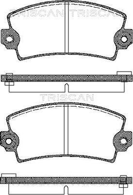 Triscan 8110 10330 - Kit de plaquettes de frein, frein à disque cwaw.fr