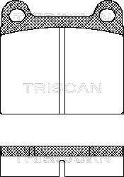 Triscan 8110 10201 - Kit de plaquettes de frein, frein à disque cwaw.fr