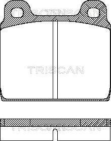 Triscan 8110 10203 - Kit de plaquettes de frein, frein à disque cwaw.fr