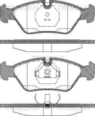 Triscan 8110 10225 - Kit de plaquettes de frein, frein à disque cwaw.fr