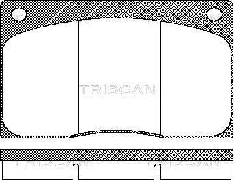 Triscan 8110 10799 - Kit de plaquettes de frein, frein à disque cwaw.fr