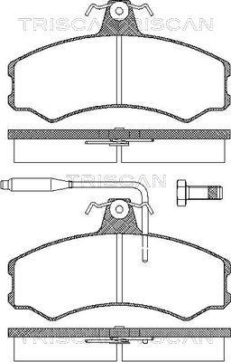 Valeo 168344 - Kit de plaquettes de frein, frein à disque cwaw.fr