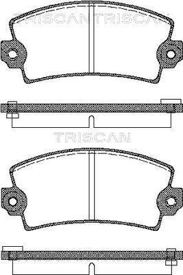 Triscan 8110 10732 - Kit de plaquettes de frein, frein à disque cwaw.fr