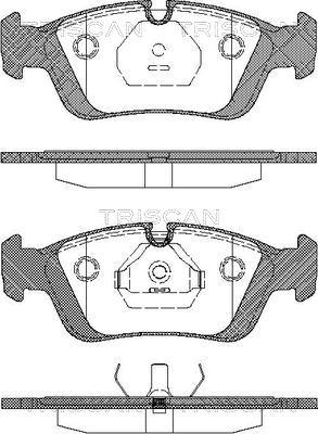 HELLA 530032741 - Kit de plaquettes de frein, frein à disque cwaw.fr