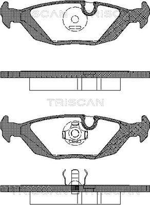 Triscan 8110 11099 - Kit de plaquettes de frein, frein à disque cwaw.fr