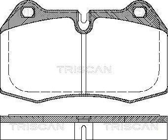 Triscan 8110 11004 - Kit de plaquettes de frein, frein à disque cwaw.fr