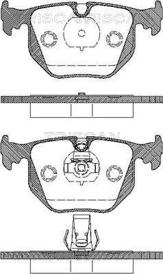 Triscan 8110 11005 - Kit de plaquettes de frein, frein à disque cwaw.fr