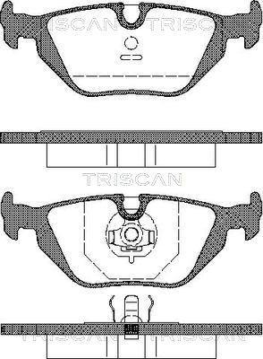 Triscan 8110 11001 - Kit de plaquettes de frein, frein à disque cwaw.fr