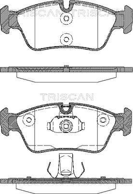 Triscan 8110 11008 - Kit de plaquettes de frein, frein à disque cwaw.fr