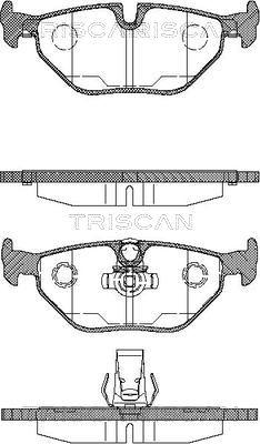 Triscan 8110 11003 - Kit de plaquettes de frein, frein à disque cwaw.fr