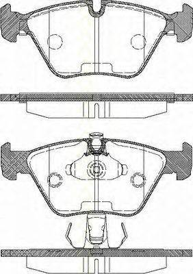 Triscan 8110 11002 - Kit de plaquettes de frein, frein à disque cwaw.fr