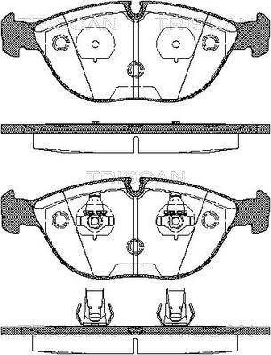 BENDIX 571872 - Kit de plaquettes de frein, frein à disque cwaw.fr