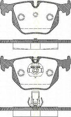 Triscan 8110 11019 - Kit de plaquettes de frein, frein à disque cwaw.fr