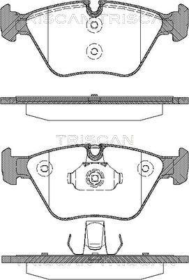 Triscan 8110 11015 - Kit de plaquettes de frein, frein à disque cwaw.fr