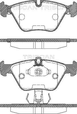 Triscan 8110 11010 - Kit de plaquettes de frein, frein à disque cwaw.fr