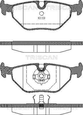 Triscan 8110 11899 - Kit de plaquettes de frein, frein à disque cwaw.fr