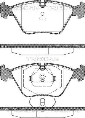 Triscan 8110 11898 - Kit de plaquettes de frein, frein à disque cwaw.fr