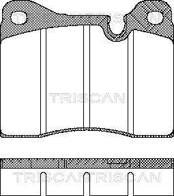 Triscan 8110 11226 - Kit de plaquettes de frein, frein à disque cwaw.fr