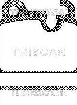 Triscan 8110 11227 - Kit de plaquettes de frein, frein à disque cwaw.fr