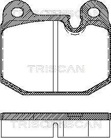 Triscan 8110 11784 - Kit de plaquettes de frein, frein à disque cwaw.fr