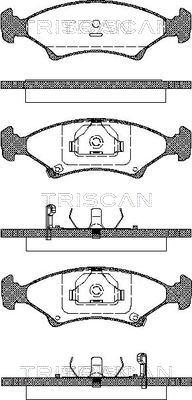 Triscan 8110 18006 - Kit de plaquettes de frein, frein à disque cwaw.fr