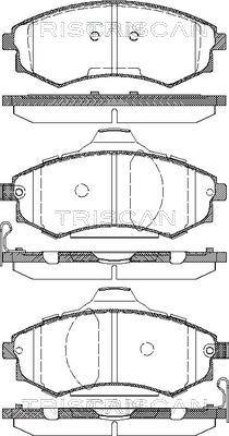 Triscan 8110 18012 - Kit de plaquettes de frein, frein à disque cwaw.fr