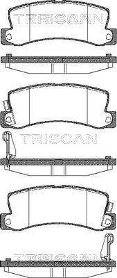 Triscan 8110 13040 - Kit de plaquettes de frein, frein à disque cwaw.fr