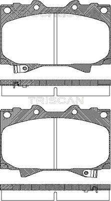 Triscan 8110 13048 - Kit de plaquettes de frein, frein à disque cwaw.fr