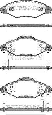 Triscan 8110 13059 - Kit de plaquettes de frein, frein à disque cwaw.fr