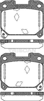 Triscan 8110 13051 - Kit de plaquettes de frein, frein à disque cwaw.fr