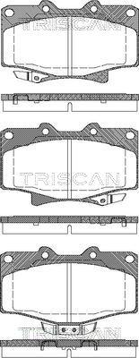 Triscan 8110 13052 - Kit de plaquettes de frein, frein à disque cwaw.fr