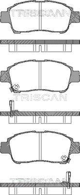 Triscan 8110 13019 - Kit de plaquettes de frein, frein à disque cwaw.fr