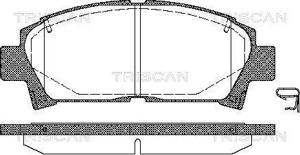 Triscan 8110 13014 - Kit de plaquettes de frein, frein à disque cwaw.fr