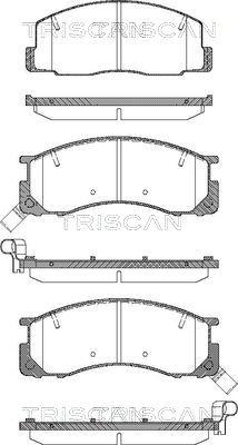 Triscan 8110 13015 - Kit de plaquettes de frein, frein à disque cwaw.fr