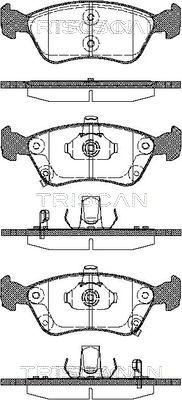 Triscan 8110 13018 - Kit de plaquettes de frein, frein à disque cwaw.fr