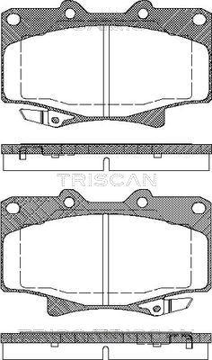 Triscan 8110 13013 - Kit de plaquettes de frein, frein à disque cwaw.fr