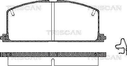 Triscan 8110 13089 - Kit de plaquettes de frein, frein à disque cwaw.fr