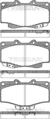 Triscan 8110 13030 - Kit de plaquettes de frein, frein à disque cwaw.fr