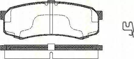 Triscan 8110 13032 - Kit de plaquettes de frein, frein à disque cwaw.fr