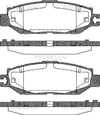 Triscan 8110 13037 - Kit de plaquettes de frein, frein à disque cwaw.fr