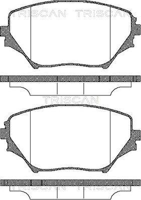 Triscan 8110 13024 - Kit de plaquettes de frein, frein à disque cwaw.fr