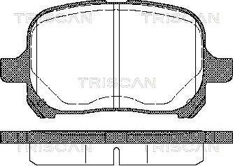 Triscan 8110 13022 - Kit de plaquettes de frein, frein à disque cwaw.fr