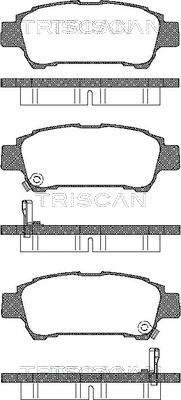 Triscan 8110 13027 - Kit de plaquettes de frein, frein à disque cwaw.fr