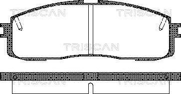 Triscan 8110 13152 - Kit de plaquettes de frein, frein à disque cwaw.fr