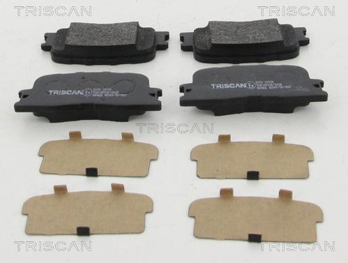 Triscan 8110 13110 - Kit de plaquettes de frein, frein à disque cwaw.fr