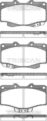 Triscan 8110 13178 - Kit de plaquettes de frein, frein à disque cwaw.fr