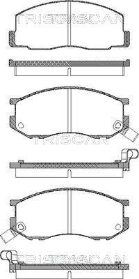 Triscan 8110 13833 - Kit de plaquettes de frein, frein à disque cwaw.fr