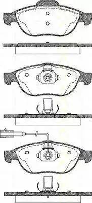 Triscan 8110 12009 - Kit de plaquettes de frein, frein à disque cwaw.fr