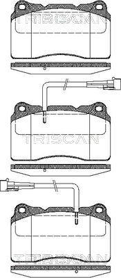 Triscan 8110 12004 - Kit de plaquettes de frein, frein à disque cwaw.fr