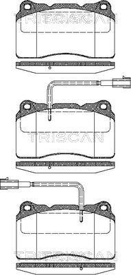 Triscan 8110 12014 - Kit de plaquettes de frein, frein à disque cwaw.fr